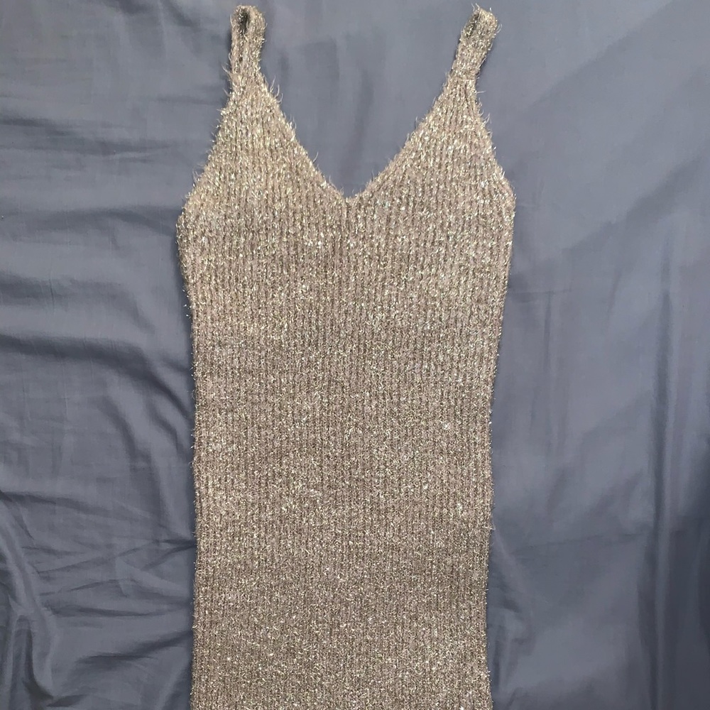 Gold party dress